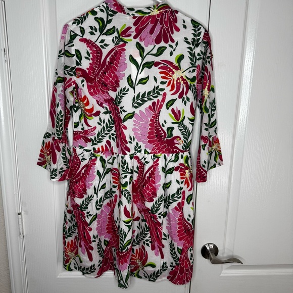 Jude Connally Whimsy Parrot Spring Pink Dress - Picture 5 of 6